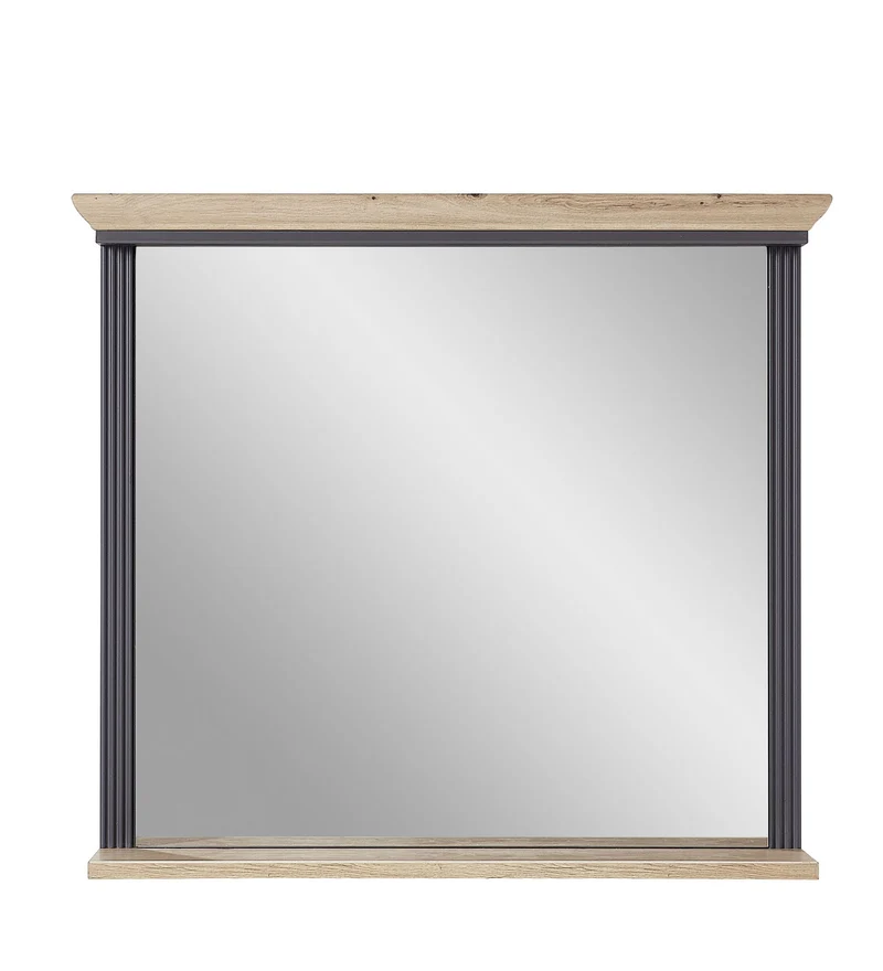 Spiegel JASMIN 93 x 83 cm Farbton Graphit mit Ablage
