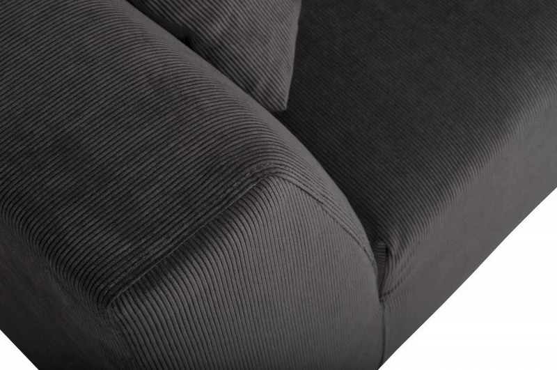 Sofa 3-sitzer DRAGON RIB in grau von Zuiver