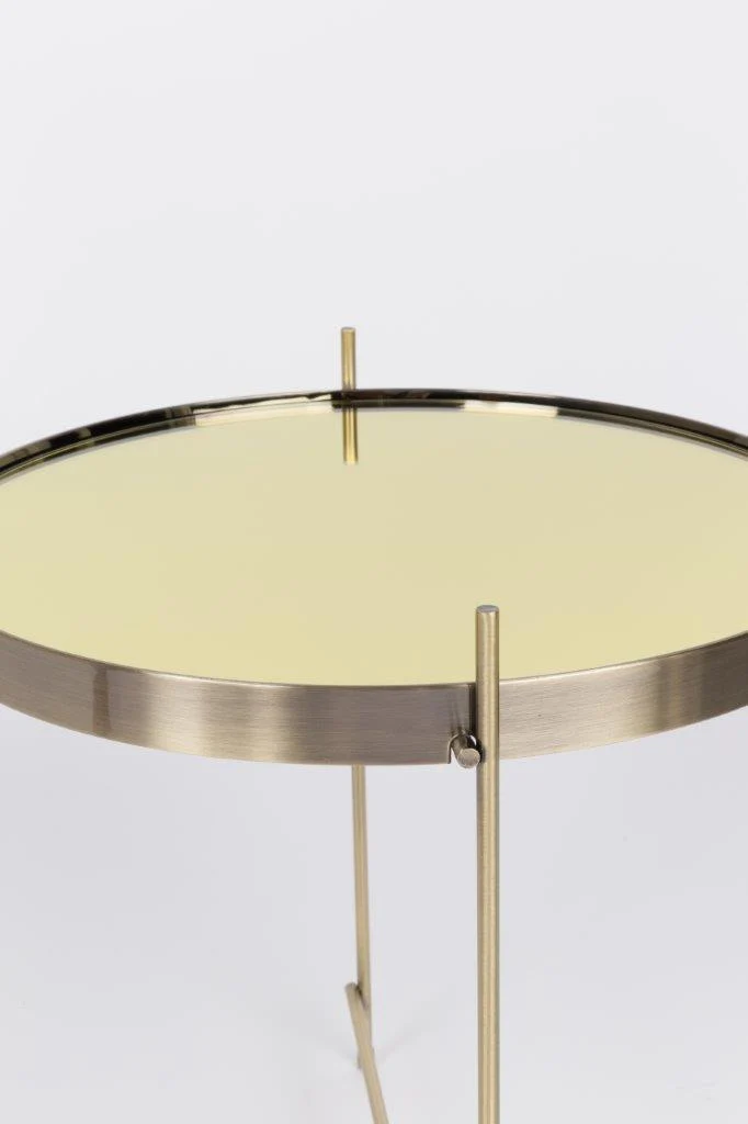 Beistelltisch CUPID rund 43 cm Durchmesser in gold von Zuiver