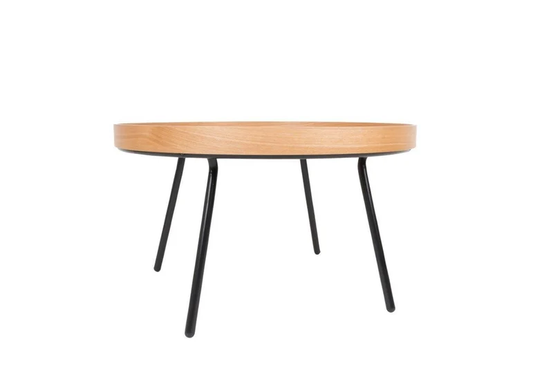 Beistelltisch Oak Tray XL aus furnierter Eiche von Zuiver