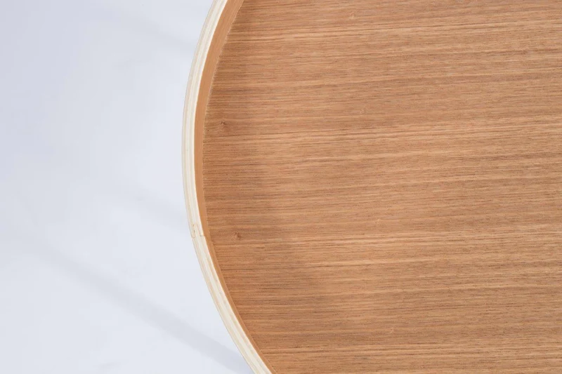 Beistelltisch Oak Tray XL aus furnierter Eiche von Zuiver