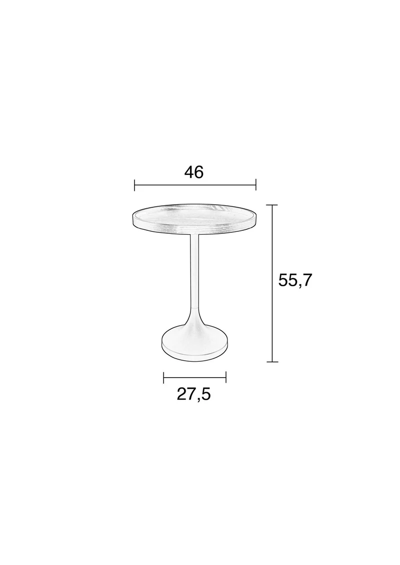 Beistelltisch JASON von Zuiver Ø 46 cm