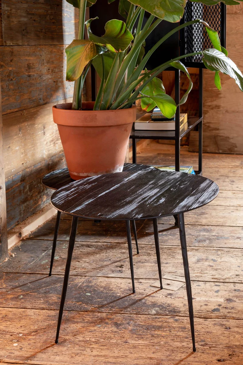 Beistelltisch PEPPER BLACK Ø 40 von DUTCHBONE