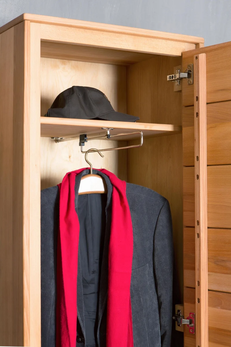 Garderoben Set Kernbuche Massivholz geölt, 6-teilig, Genf III