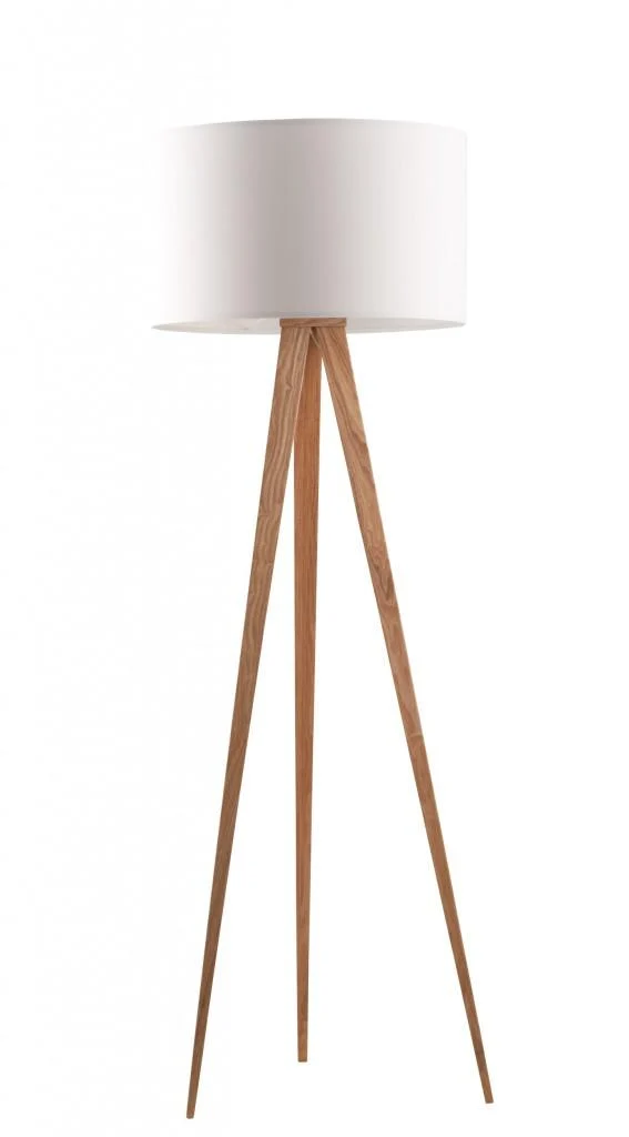 Zuiver Tripod Stehlampe Holz | Skandinavisches Design in Weiß