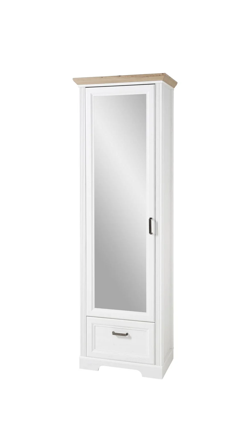Garderoben Set JASMIN UH80 Pinie weiß Nachbildung 5-teilig