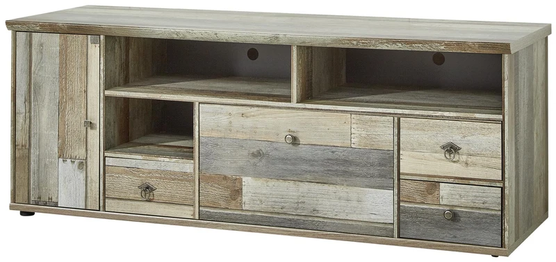 Wohnwand Wohnzimmerschrank BONANZA DD81 - Driftwood Nachbildung
