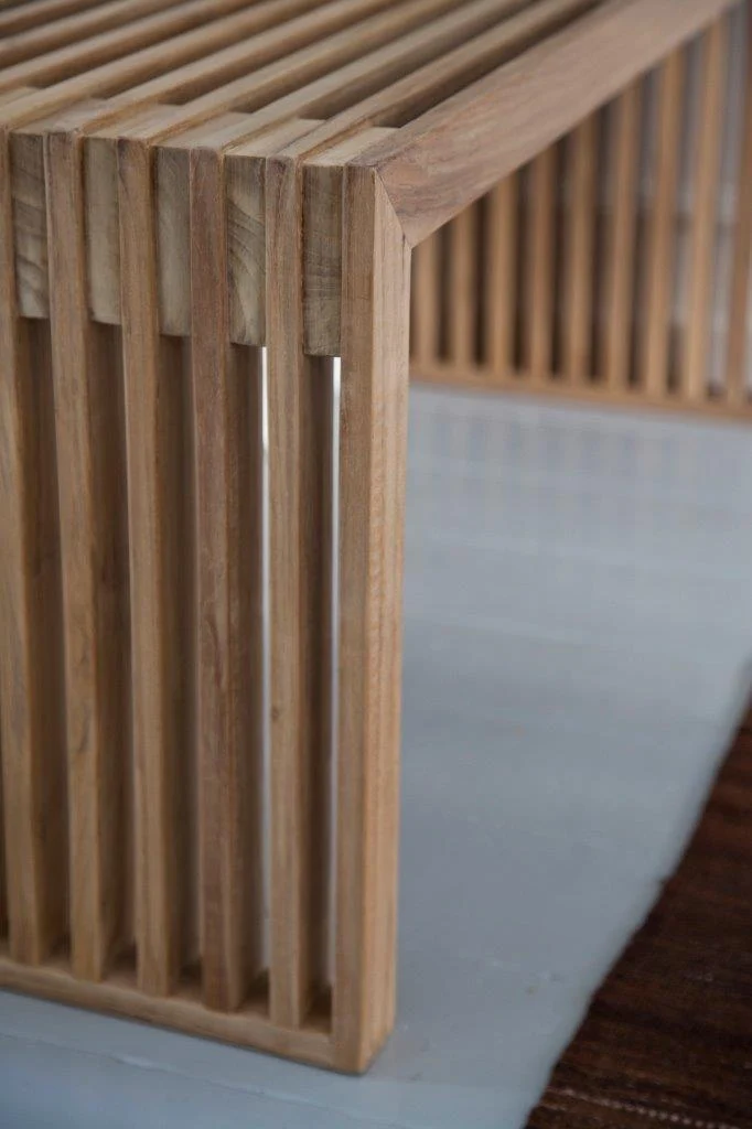 KENNY Flurbank Garderobenbank aus Teak