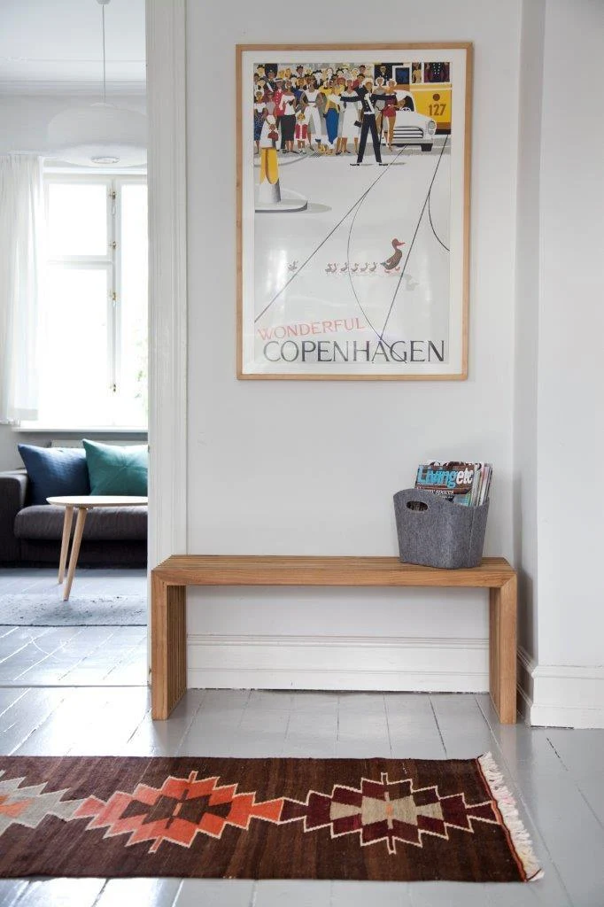 KENNY Flurbank Garderobenbank aus Teak