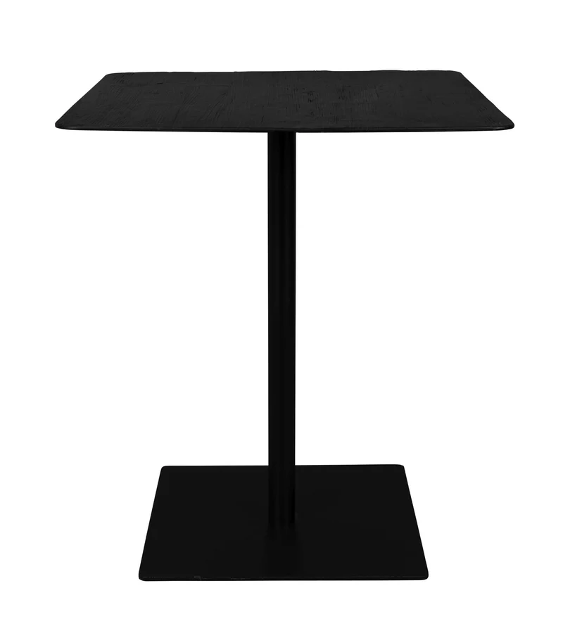 Bartisch BRAZA SQUARE BLACK von DUTCHBONE Platte recycelte Eiche