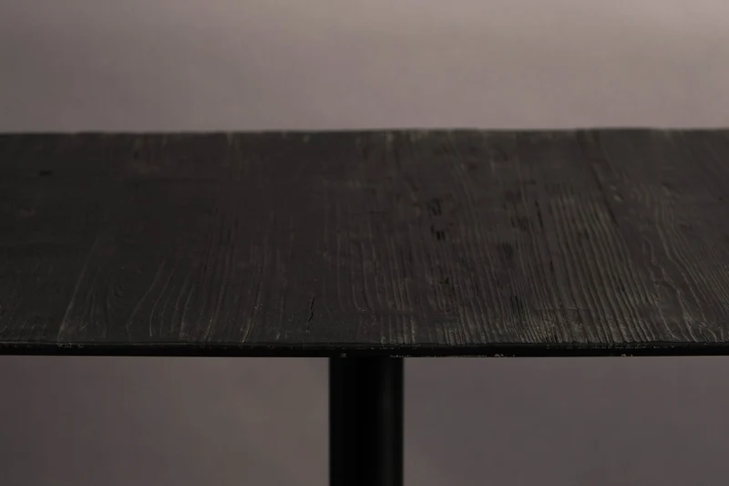 Bartisch BRAZA SQUARE BLACK von DUTCHBONE Platte recycelte Eiche