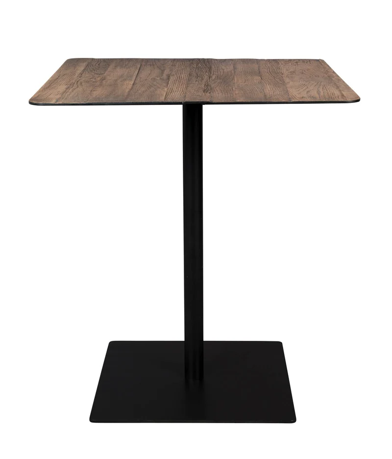 Bistrotisch BRAZA SQUARE BROWN von DUTCHBONE Platte recycelte Eiche