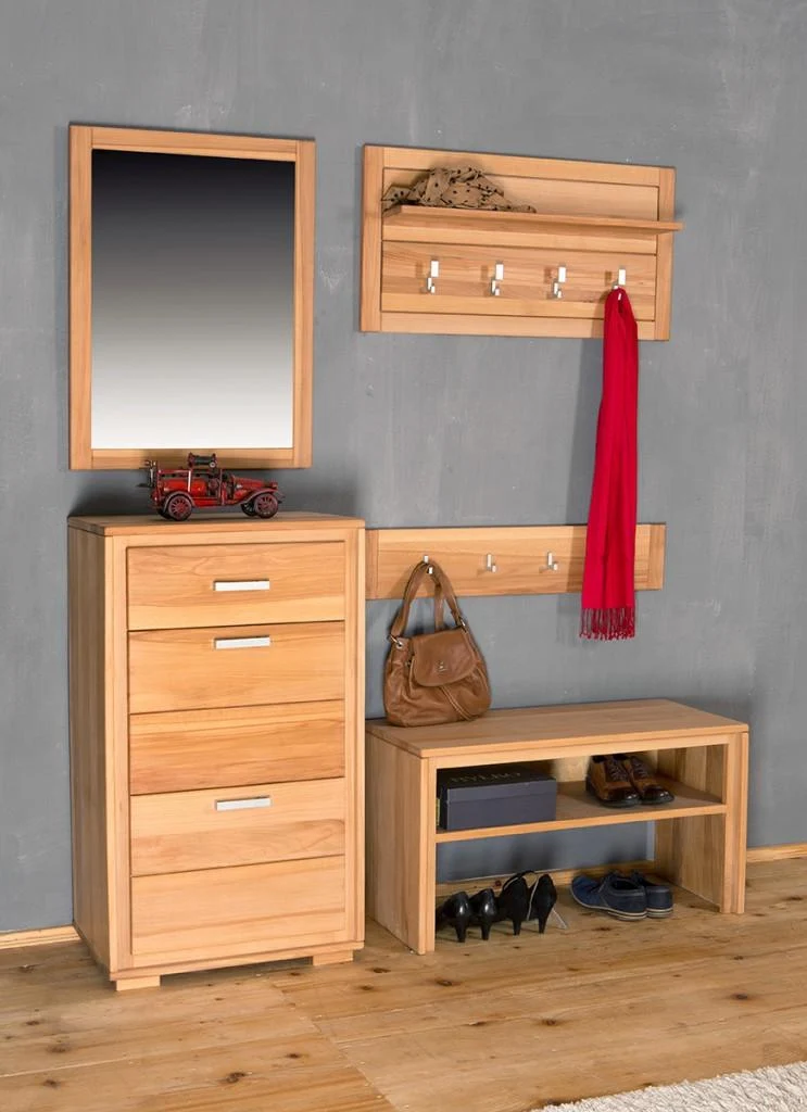 Spiegel 61 x 80 cm Kernbuche Massivholz geölt, Genf