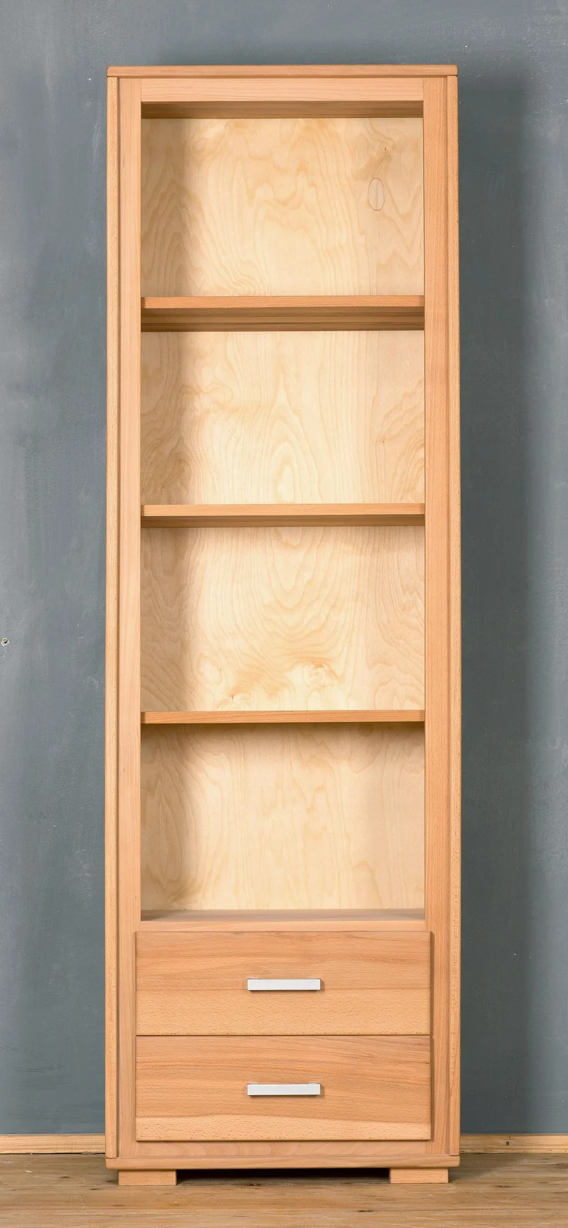 Regal 193 cm 2 Schubladen Kernbuche Massivholz geölt, Genf