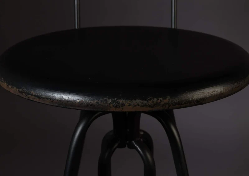 Vintage Barhocker OVID BLACK von DutchBone