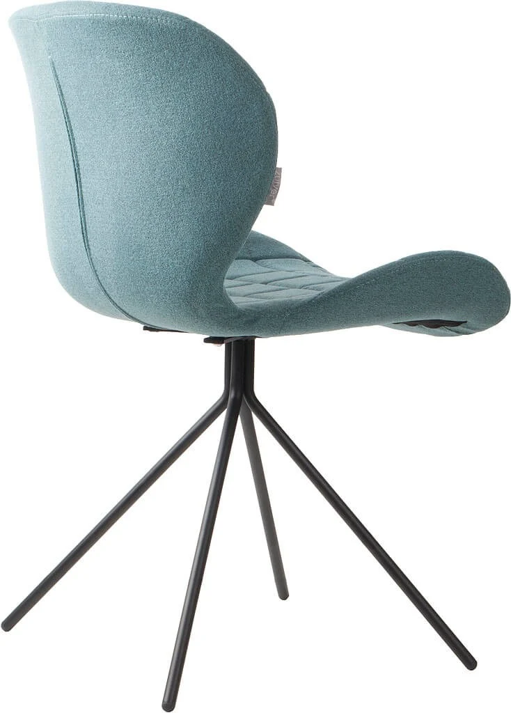 ZUIVER Esszimmerstuhl OMG Stoff Blau