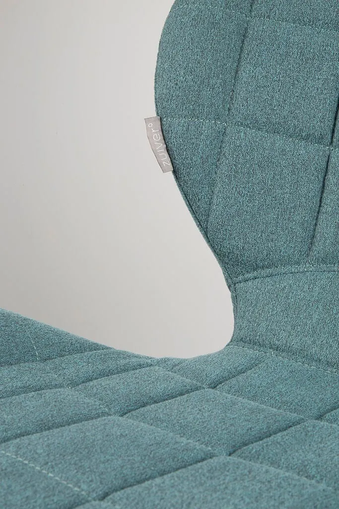 ZUIVER Esszimmerstuhl OMG Stoff Blau