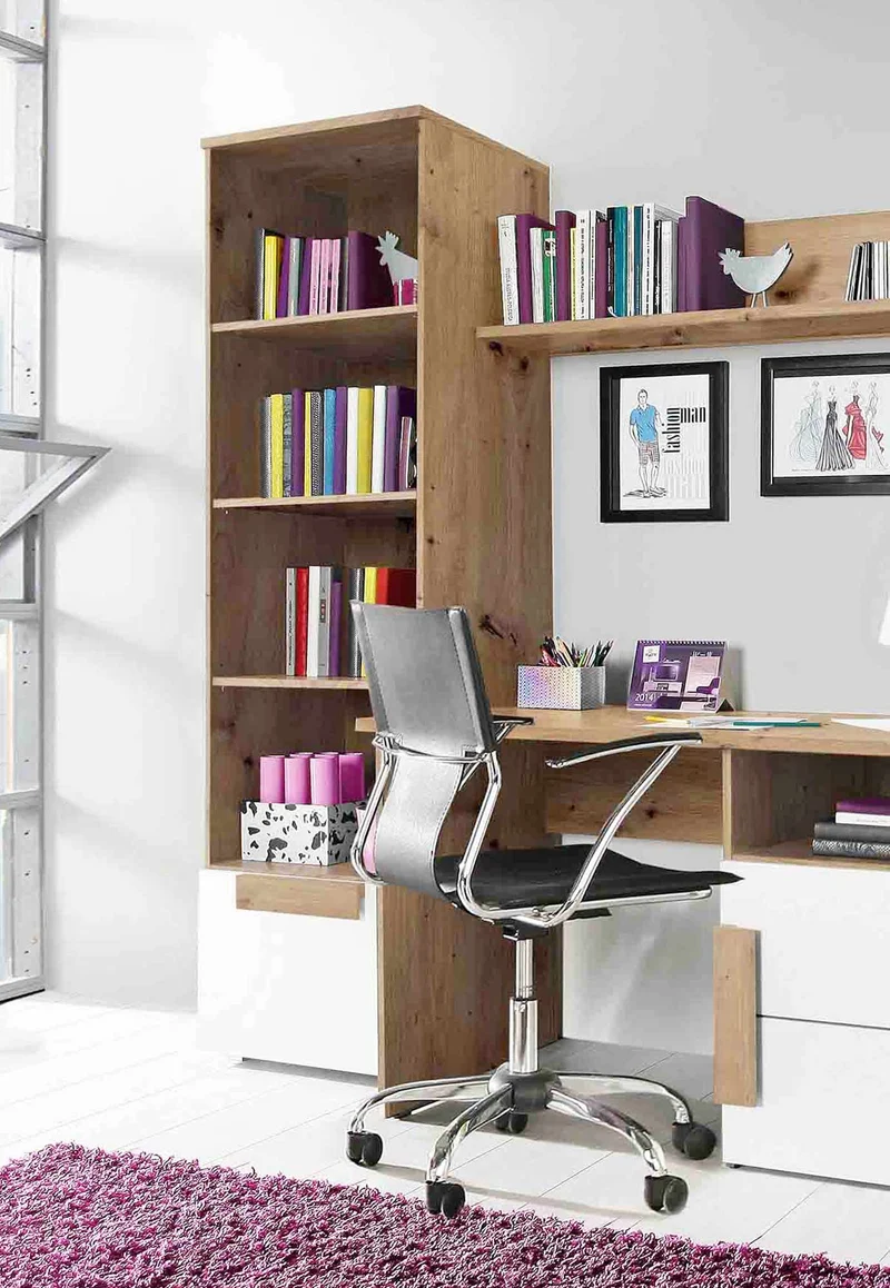 Bücherregal ARKINA Regal, 1 Tür in Artisan Eiche von Forte