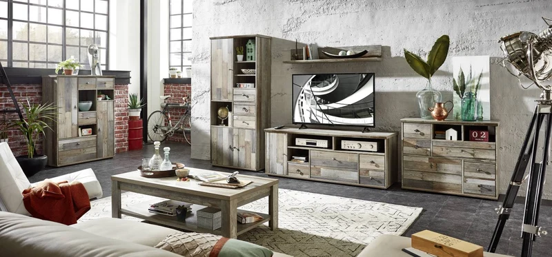 Vintage Schrank BONANZA - Driftwood Nachbildung
