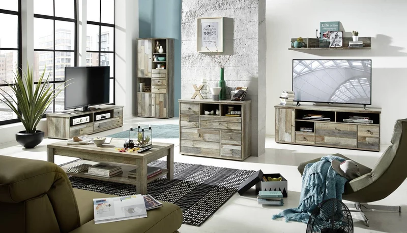 Vintage Schrank BONANZA - Driftwood Nachbildung