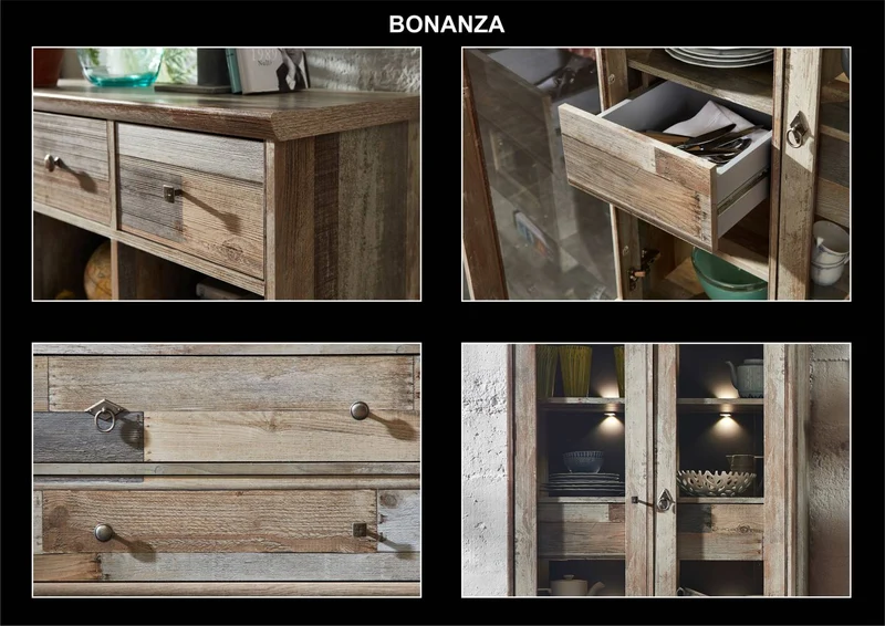 Vintage Schrank BONANZA - Driftwood Nachbildung