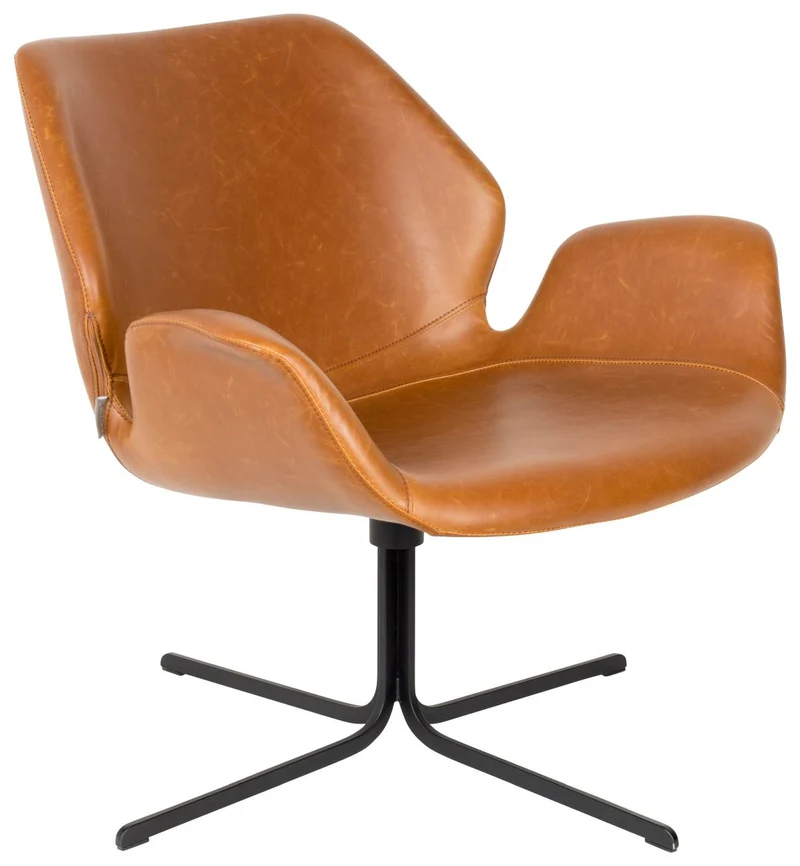 NIKKI ALL BROWN Lounge Sessel Relaxsessel von ZUIVER