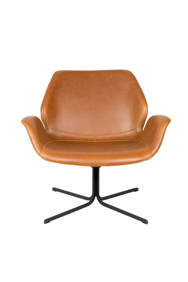 NIKKI ALL BROWN Lounge Sessel Relaxsessel von ZUIVER