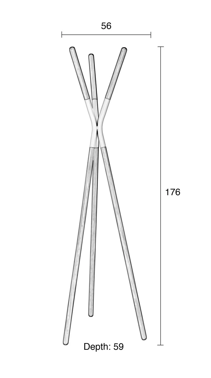 Design Kleiderständer PINNACLE weiß von Zuiver