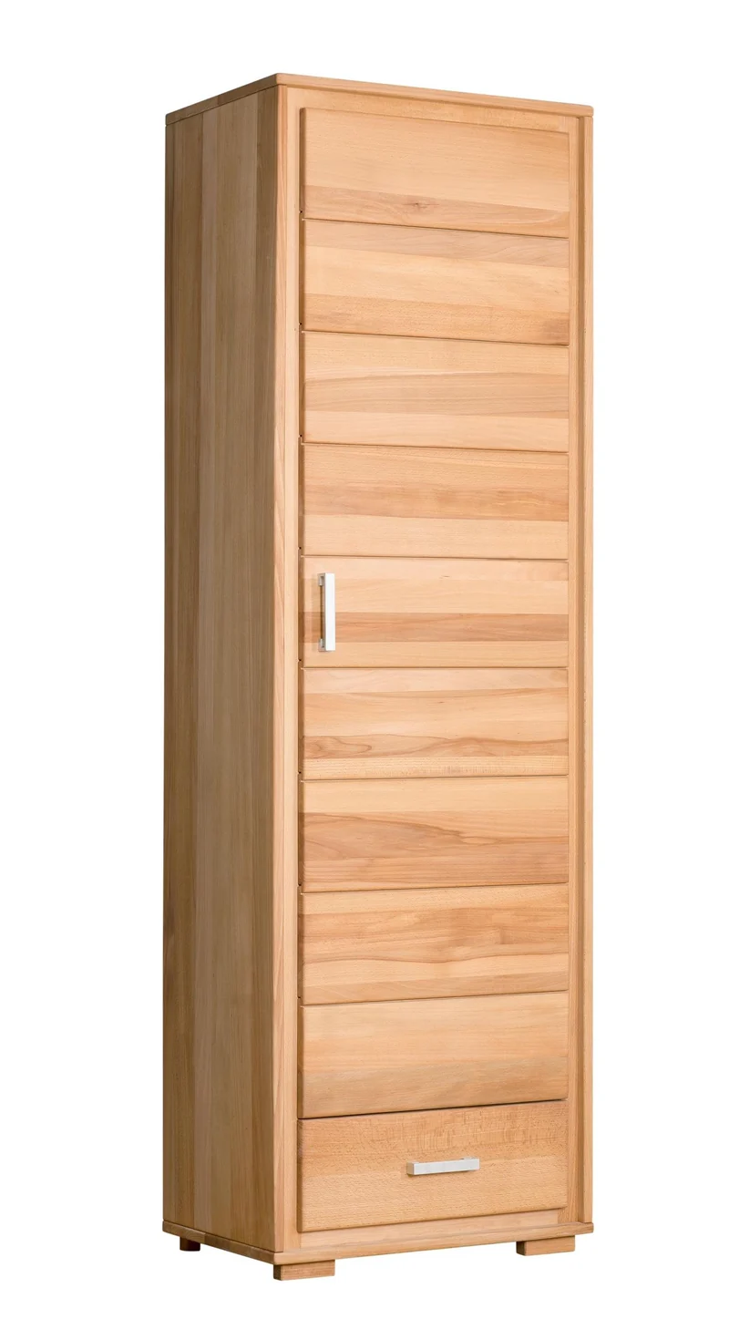 Dielenschrank 1-türig Kernbuche Massivholz geölt, Genf