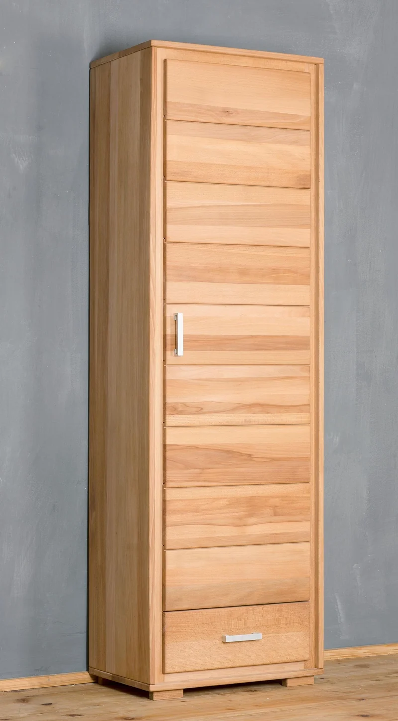 Dielenschrank 1-türig Kernbuche Massivholz geölt, Genf
