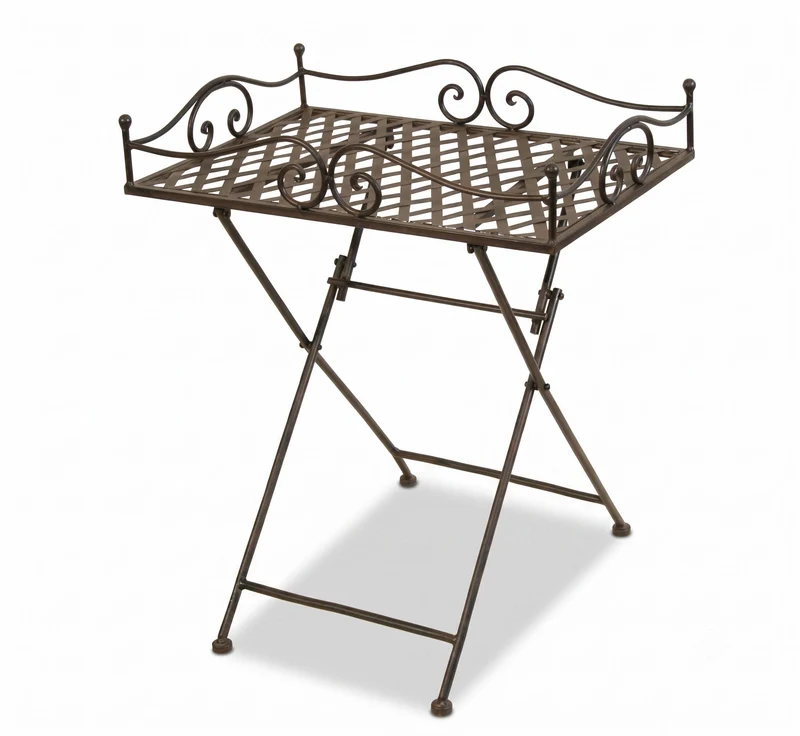 Klapptisch Beistelltisch Metalltisch TABLAND antik