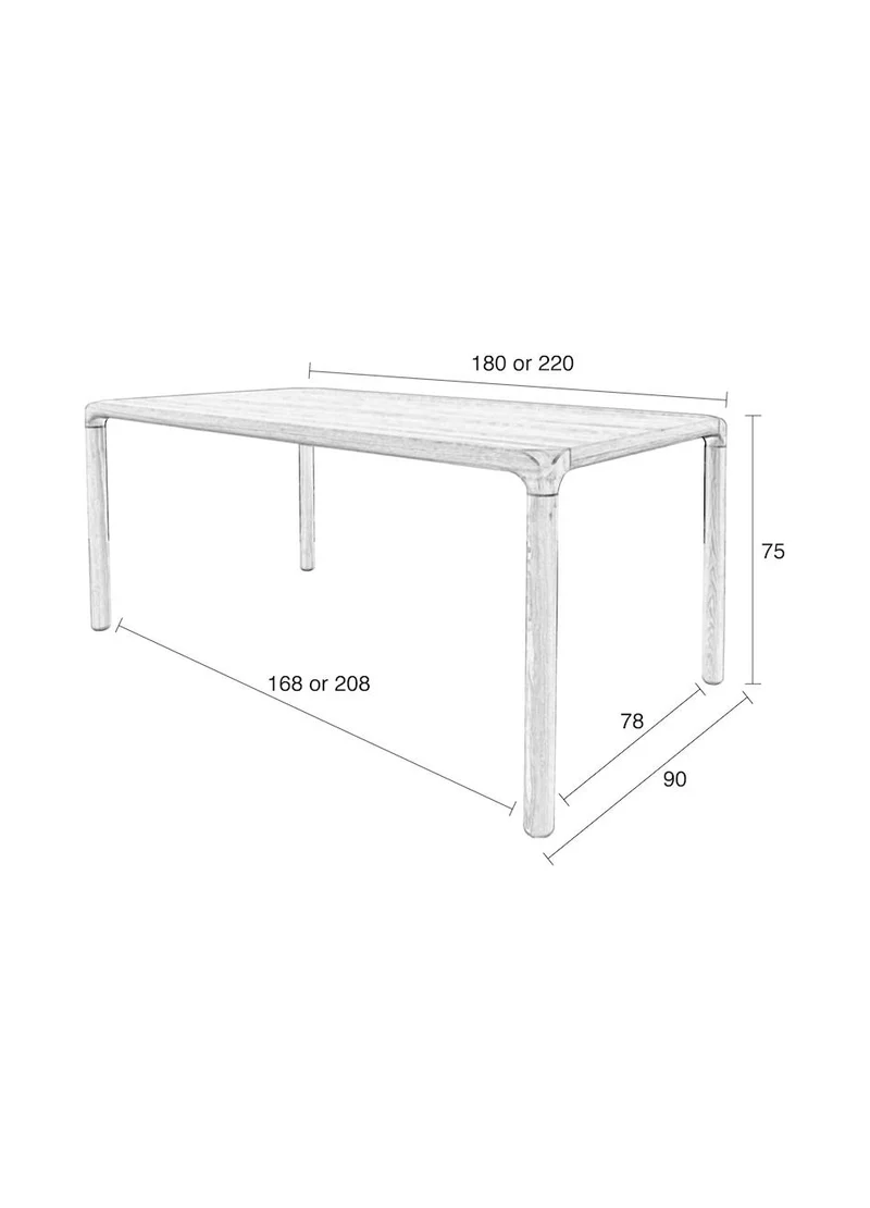 Design Esstisch STORM 180 x 90 cm von Zuiver Esche lackiert