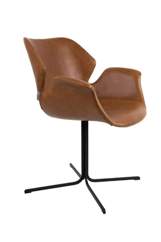 Esszimmerstuhl NIKKI ALL BROWN von ZUIVER