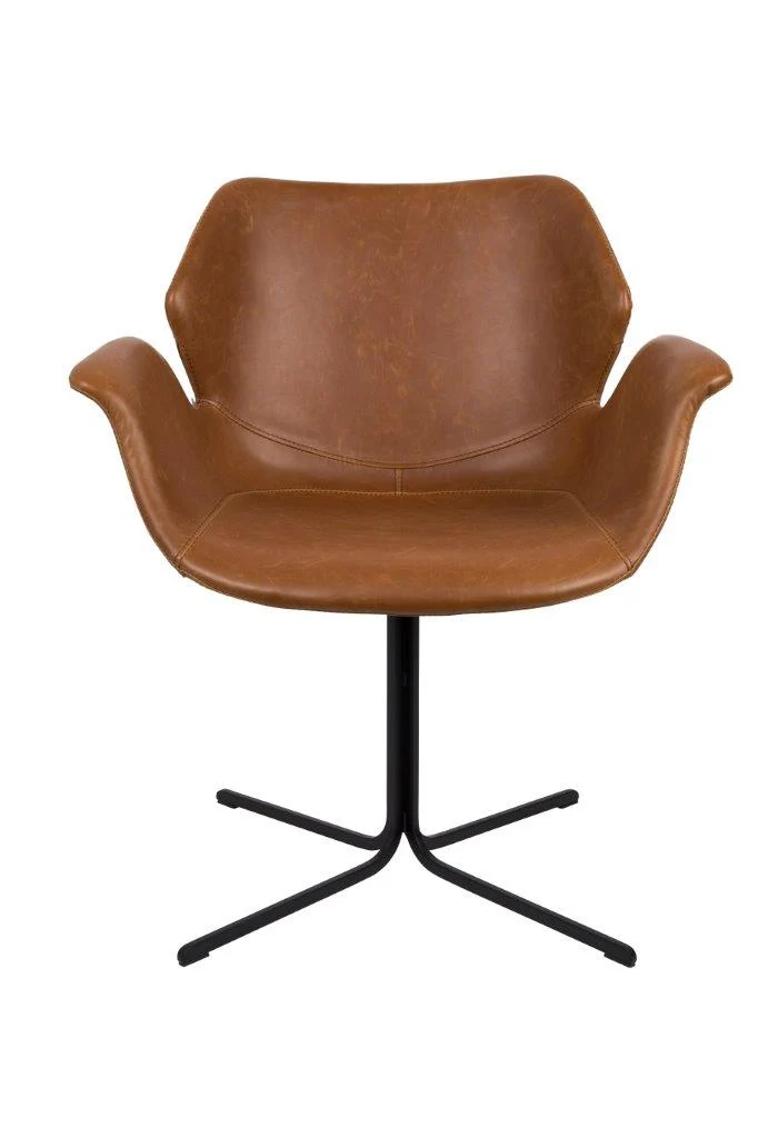 Esszimmerstuhl NIKKI ALL BROWN von ZUIVER