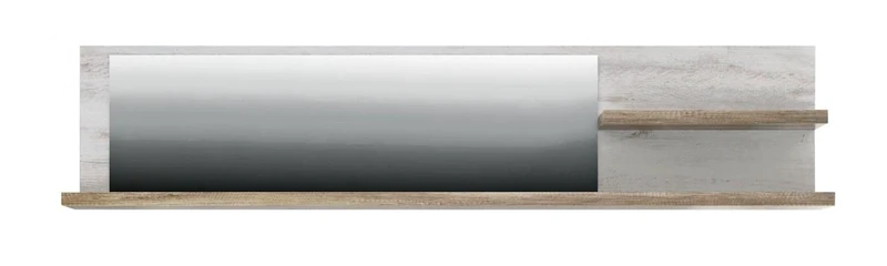 Wandboard mit Spiegel passend zur Serie DURO, Pinie weiß antik