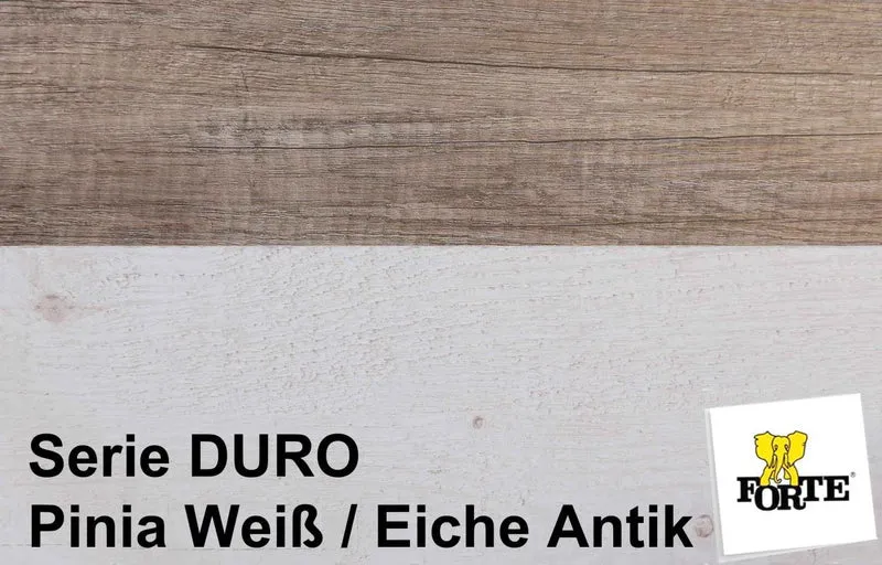 Regal DURO Bücherregal 1 Schublade - Optik: Pinie weiß antik