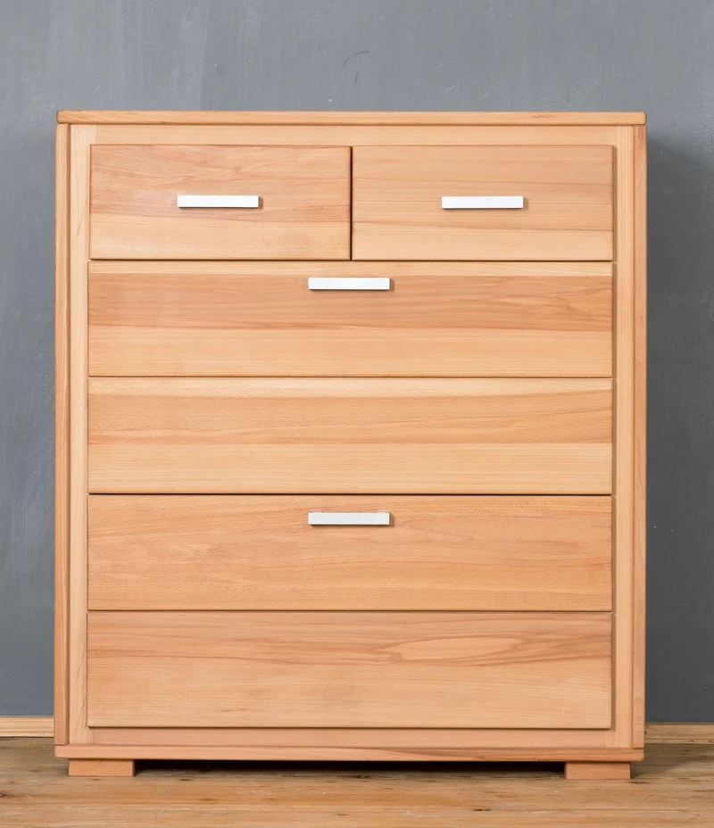 Schuhschrank Schuhkipper 91 cm Kernbuche massiv geölt, Genf