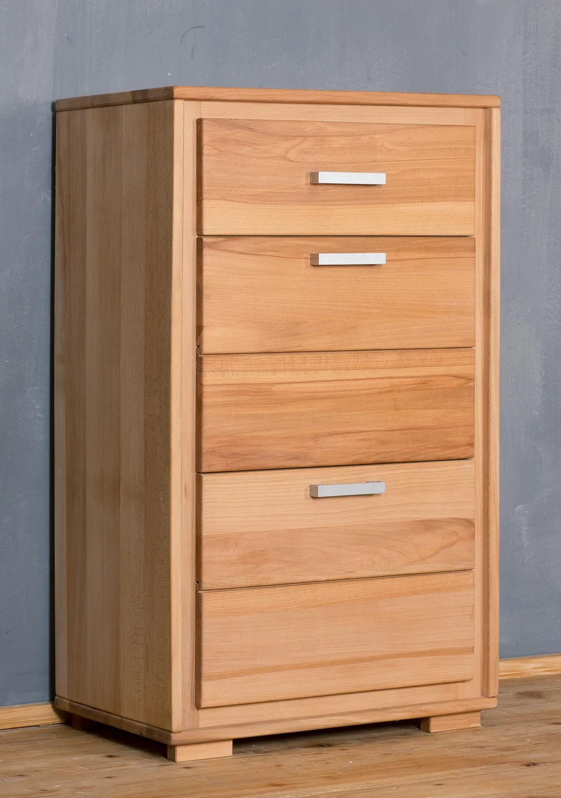 Schuhschrank Schuhkipper 61 cm Kernbuche massiv geölt, Genf