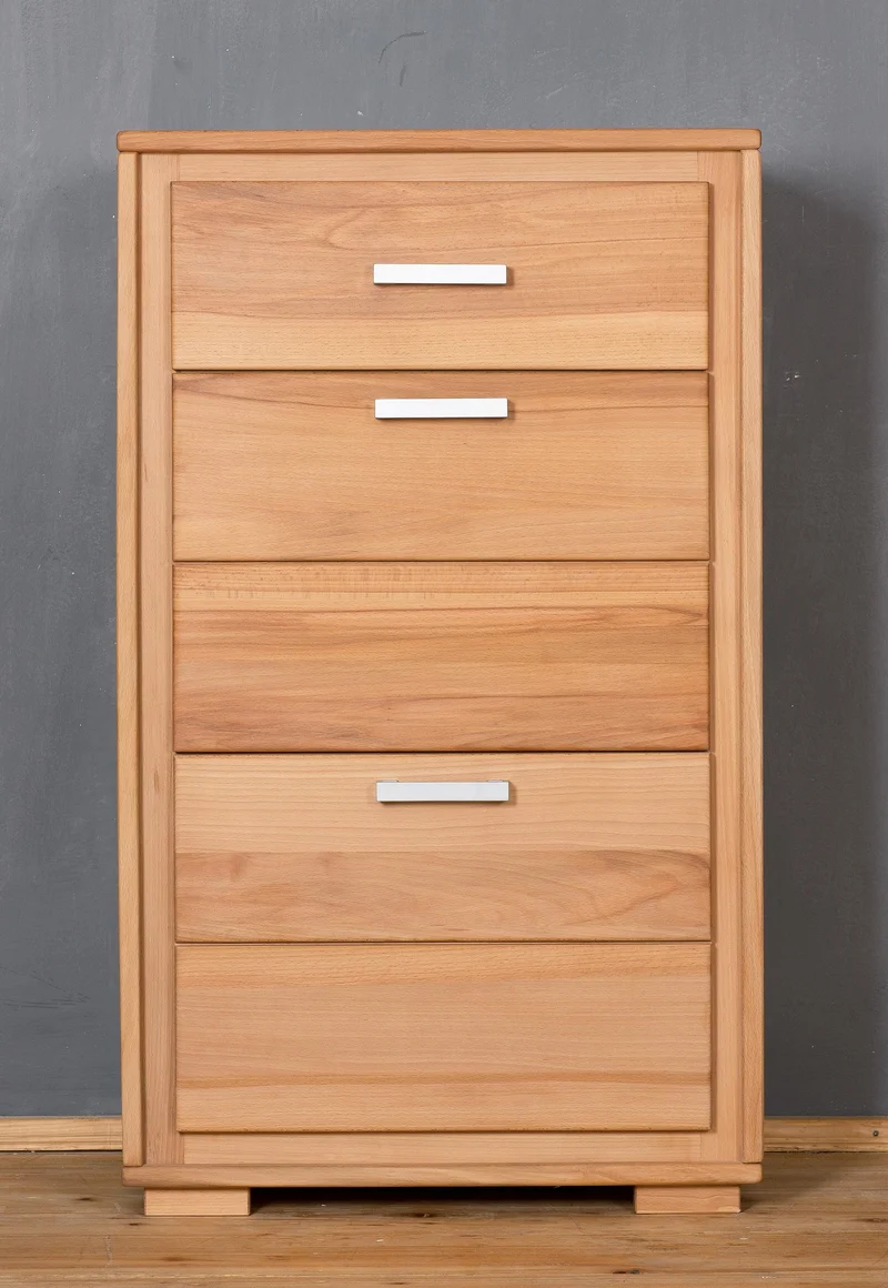 Schuhschrank Schuhkipper 61 cm Kernbuche massiv geölt, Genf