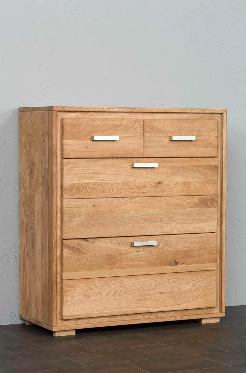 Schuhschrank Schuhkipper 91 cm Wildeiche massiv geölt, Basel