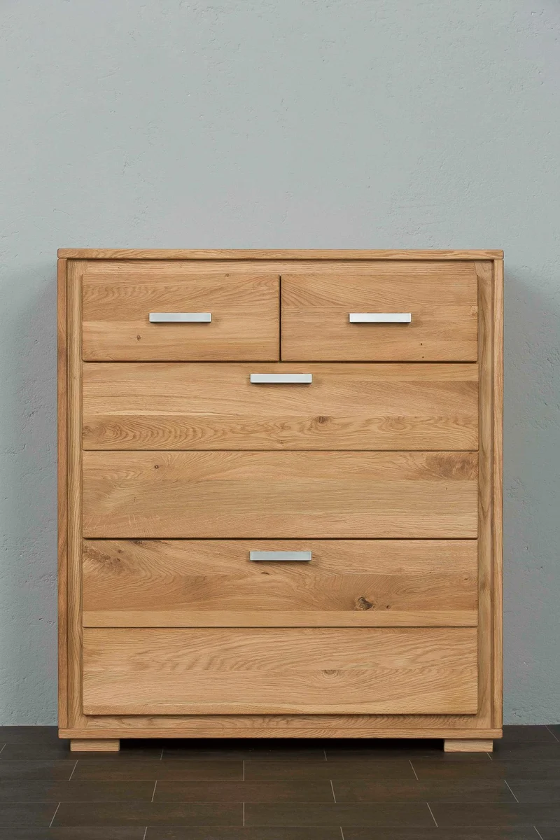 Schuhschrank Schuhkipper 91 cm Wildeiche massiv geölt, Basel