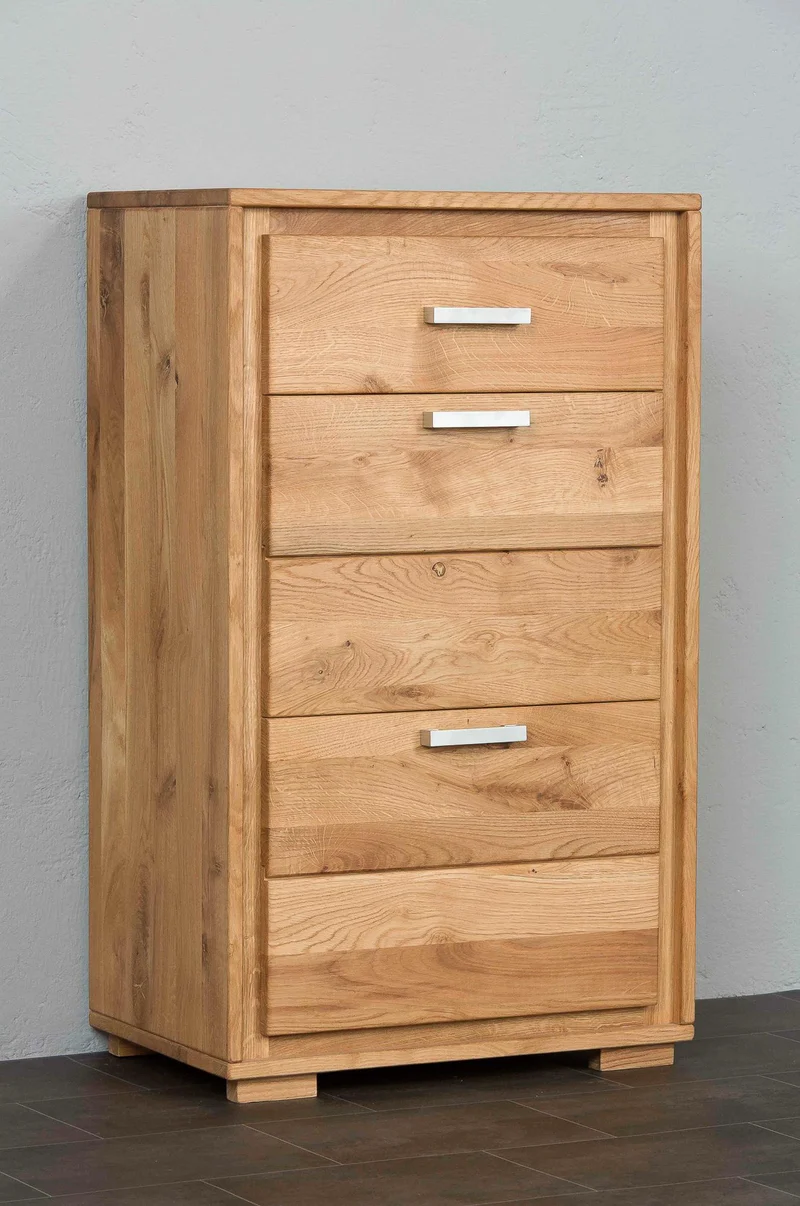 Schuhschrank Schuhkipper 61 cm Wildeiche massiv geölt, Basel